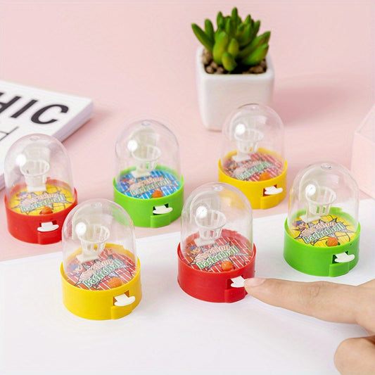 10pcs Mini Handheld Basketball Palm Basketball Shooting Machine Puzzle Toys