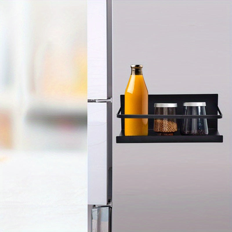 1pc Refrigerator Rack Iron Punch Spice Rack Japanese Style