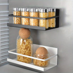 1pc Refrigerator Rack Iron Punch Spice Rack Japanese Style