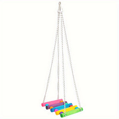 Wooden Suspension Bridge Hanging Bird Toy for Cockatiel Budgerigar