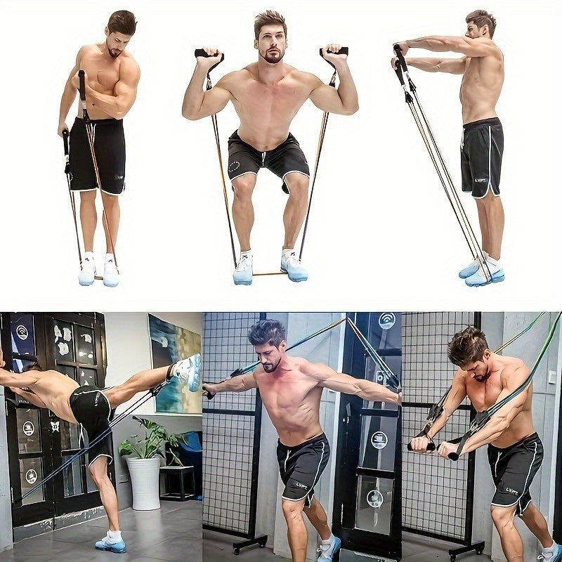 11pcs Training Tension Rope Stretcher Fitness Chest Expander for Women