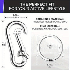 4pcs Keychain Clip Carabiner Keychain Metal Keyring Outdoor Camping