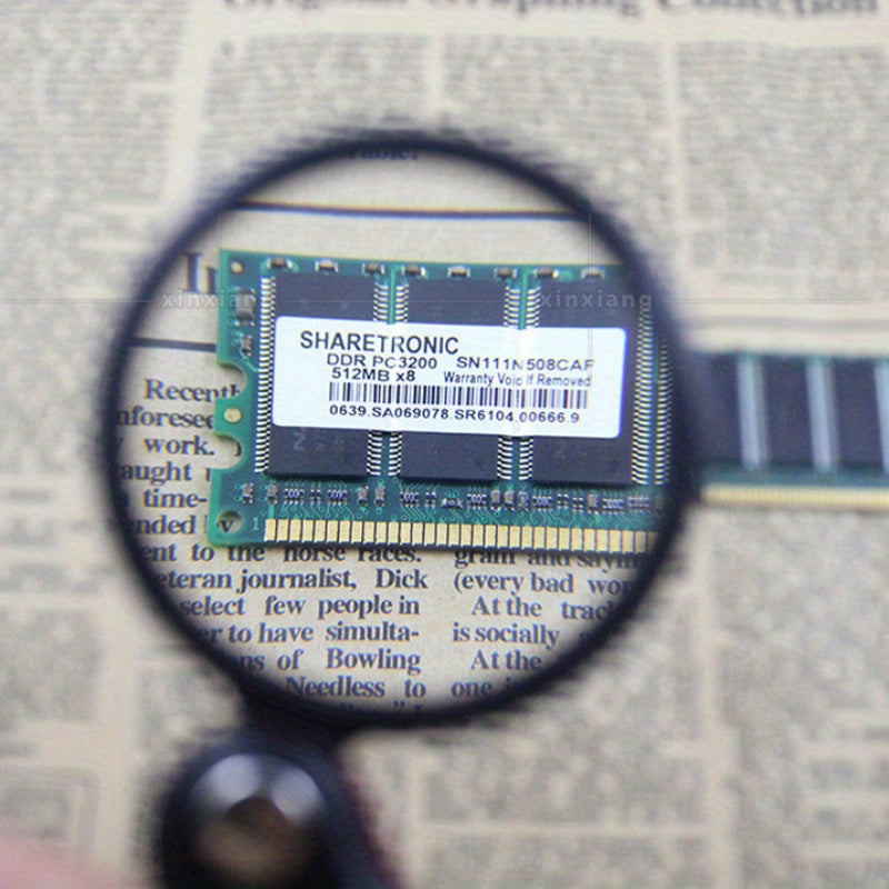 50mm Mini Leather Magnifying Glass for Easy Reading