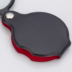 50mm Mini Leather Magnifying Glass for Easy Reading