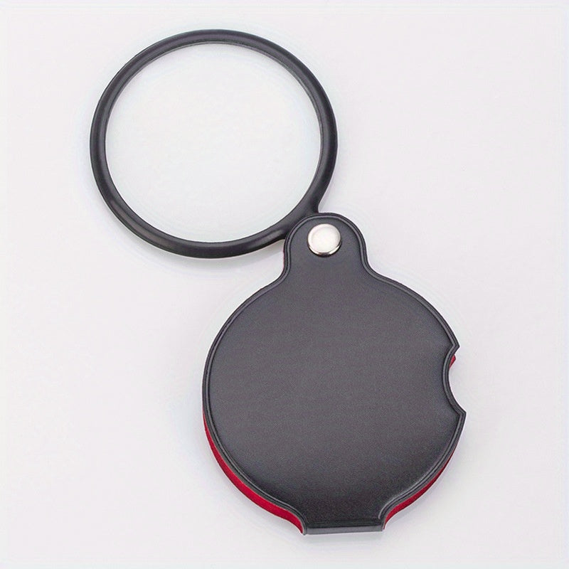 50mm Mini Leather Magnifying Glass for Easy Reading