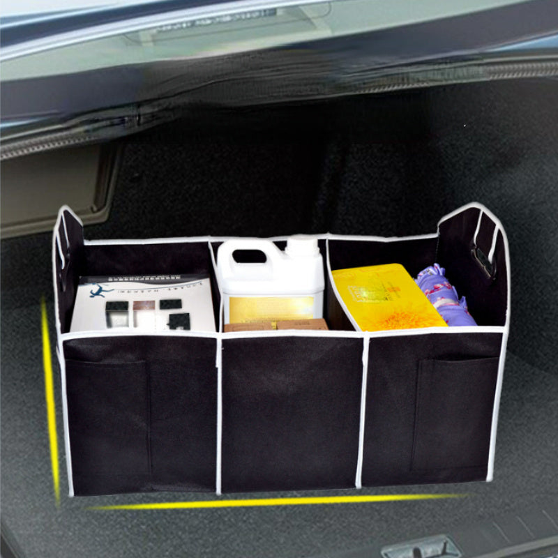 Car Trunk Organizer 3 Compartments Waterproof Storage Bag for SUV