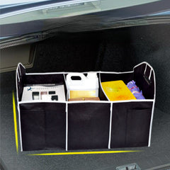Car Trunk Organizer 3 Compartments Waterproof Storage Bag for SUV