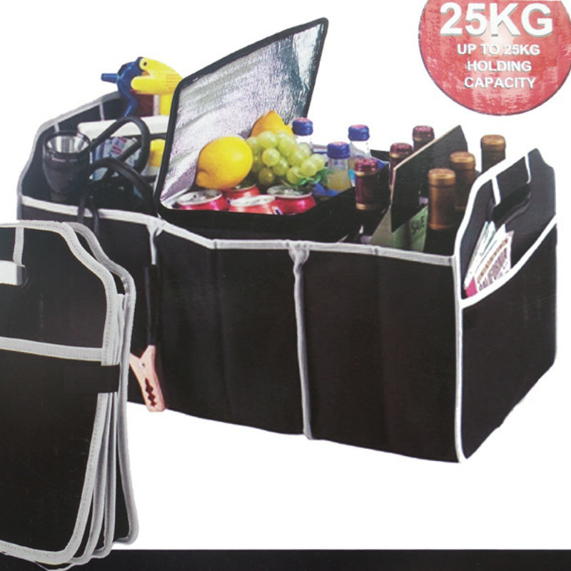 Car Trunk Organizer 3 Compartments Waterproof Storage Bag for SUV