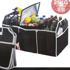 Car Trunk Organizer 3 Compartments Waterproof Storage Bag for SUV