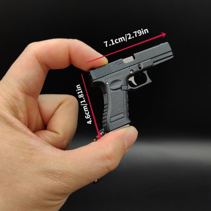 G17 Pistol Model Keychain Metal Gift Pendant