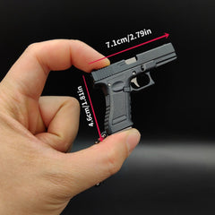 G17 Pistol Model Keychain Metal Gift Pendant