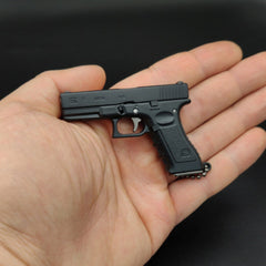 G17 Pistol Model Keychain Metal Gift Pendant