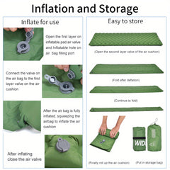 Ultralight Inflatable Mattress Outdoor Sleeping Pad for Camping
