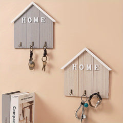 Solid Wooden Hook One Row Creative Entryway Hanging Clothes Hook