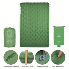 Double Inflatable Mattress Outdoor Sleeping Pad Ultralight Tent Travel Cushion