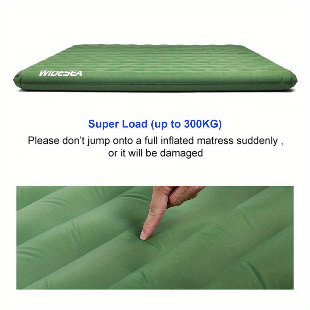 Double Inflatable Mattress Outdoor Sleeping Pad Ultralight Tent Travel Cushion