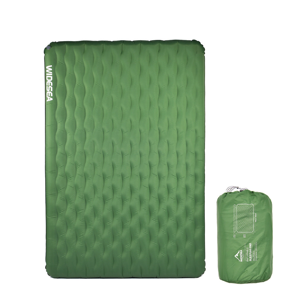 Double Inflatable Mattress Outdoor Sleeping Pad Ultralight Tent Travel Cushion