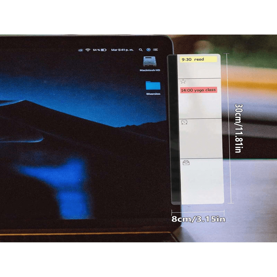 2pcs Office Desk Accessories Monitor Memo Board Sticky Note Holder