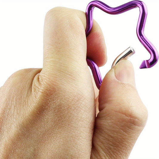 Aluminum Star Carabiner Clip Keyring Outdoor Camping Accessory