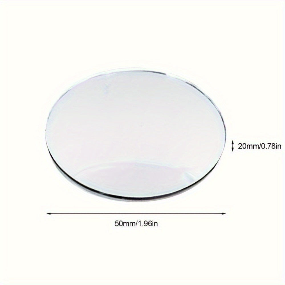 2pcs Car Blind Spot Rear View Mirrors Adjustable Wide Angle Small Round Mirrors