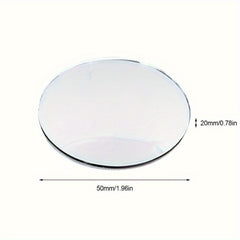 2pcs Car Blind Spot Rear View Mirrors Adjustable Wide Angle Small Round Mirrors