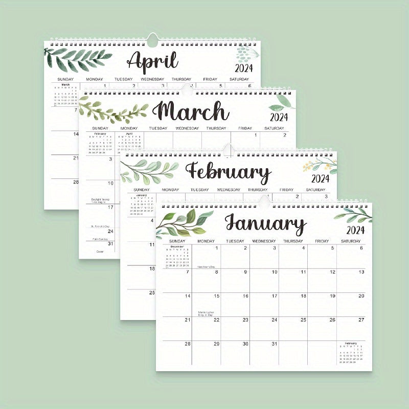 Modern YO Coil Wall Calendar Desk Schedule Notes