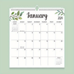 Modern YO Coil Wall Calendar Desk Schedule Notes