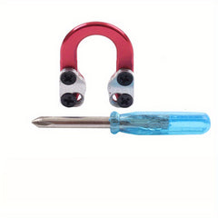 2pcs Metal D Ring Compound Bow Accessories With Screwdriver