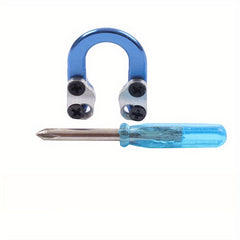 2pcs Metal D Ring Compound Bow Accessories With Screwdriver