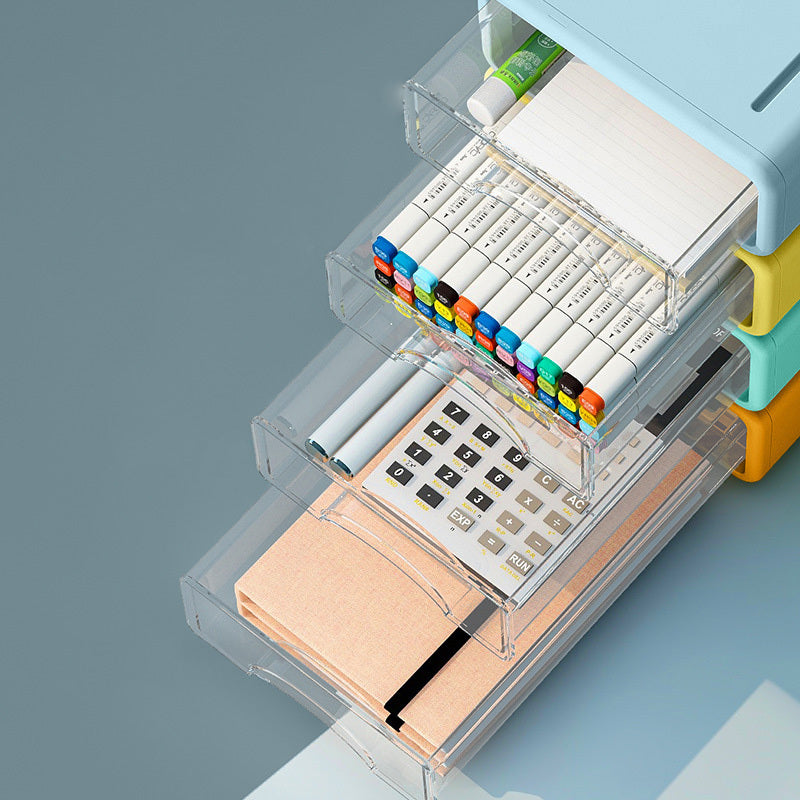 Desktop Shelf Drawer Office Storage Box