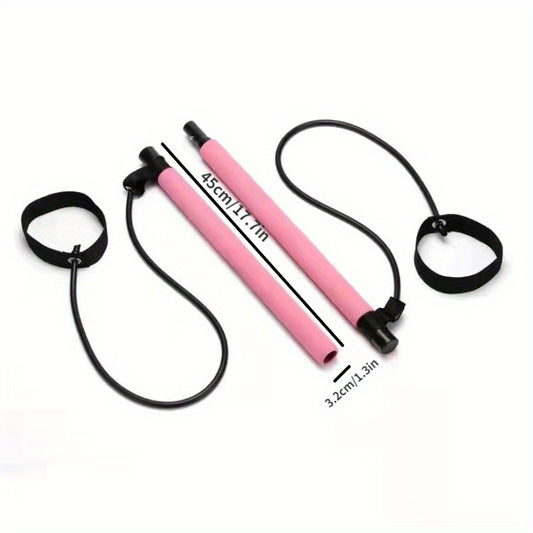 Multifunctional Pilates Stick With Tension Rope Fitness Yoga Pedal