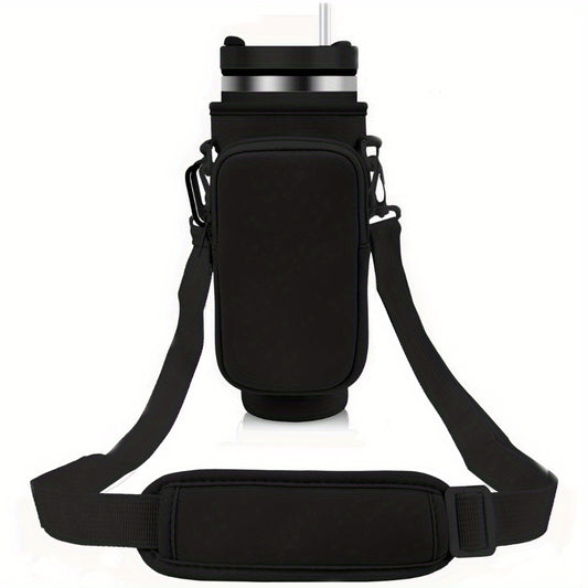 Water Bottle Carrier Bag With Pouch Strap For 40oz Tumbler