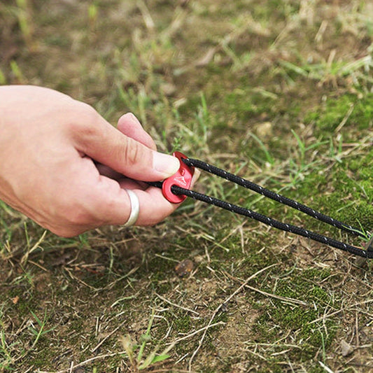 4pcs Camping Hiking Tent Wind Rope Buckles Aluminium Alloy Cord Buckles