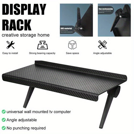 Adjustable TV Screen Top Shelf Computer Monitor Desktop Display Stand