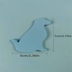 7pcs Dog Sticky Notes Fluorescent Memo Pad Message Stickers