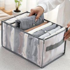 Wardrobe Clothes Organizer 7 9 Grids With Handle Closet Organizers And Storage