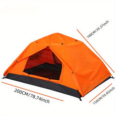 Double Manual Auto Tent Double Door Double Window Double Layer Rainproof