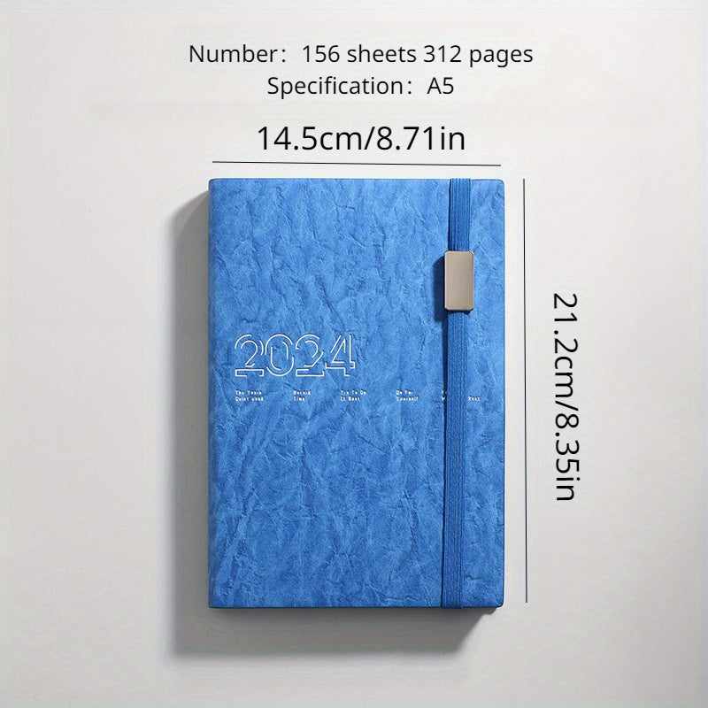 A5 PU 365 Days Schedule Book Notepad