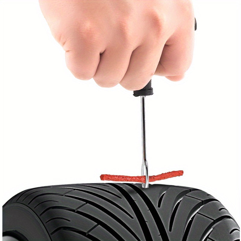 Car Tire Repair Tool Set With Glue Rubber Stripes Tools