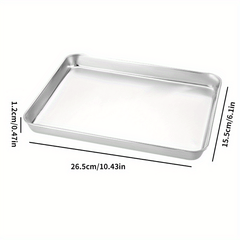 Non Stick Stainless Steel Baking Tray for Easy Cleaning