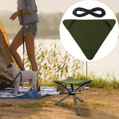 Waterproof Portable Canvas Triangular Stool for Camping