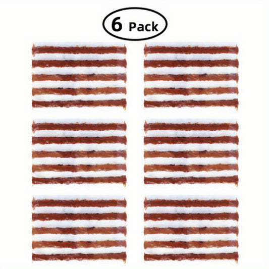 6 Packs Car Motorcycle Vacuum Tire Repair Kit