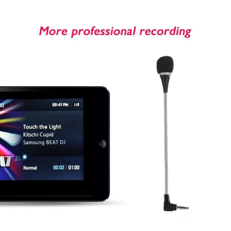 1pc Stereo Mic Audio Microphone For PC Mobile Phone Laptop