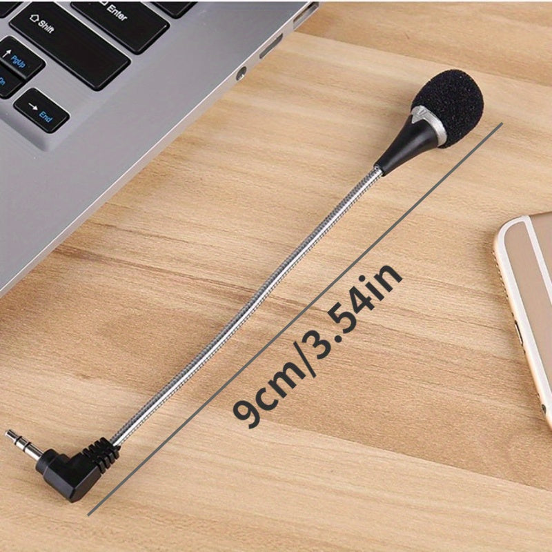 1pc Stereo Mic Audio Microphone For PC Mobile Phone Laptop