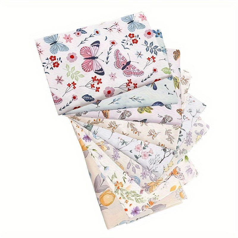 8pcs 100% Cotton Fabric Bundles 50x50cm Quilting Squares for DIY Patchwork