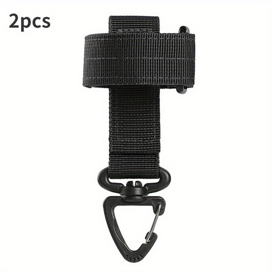 2pcs Nylon Webbing Buckle Keychain Outdoor Camping Hiking