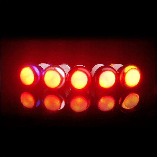 Bicycle Turn Signal LED Handlebar Bar End Plugs Indicator Lights