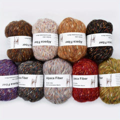 5pcs Alpaca Wool Yarn Hand Knitting DIY Colorful Wool Yarn