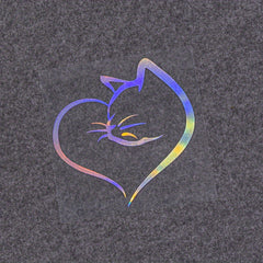 Cats & Hearts Car Sticker Reflective Exterior Decoration Waterproof