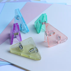 20pcs Triangle Clip Bill Clip for Desk Shelf Office Desktop Organizer